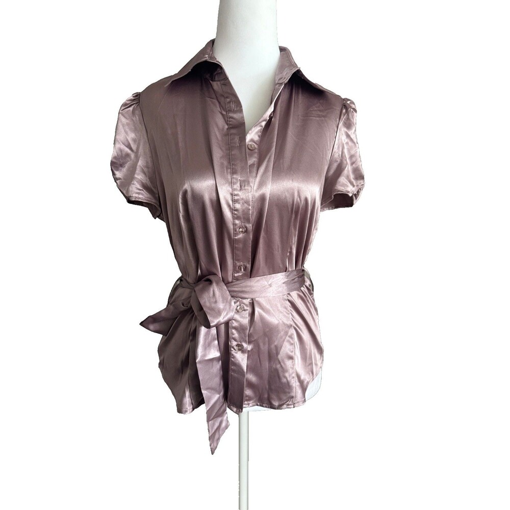 Y2K Vintage TwentyOne (forever21) Tie Waist Blouse SZ. M